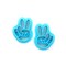 Peace Sign Hands Cutters, Set of 2 Mirrored Images, Adorabilities